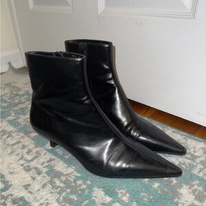 Mango- Kitten Heel Ankle Boots